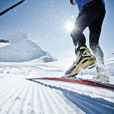 Langlaufen auf dem Gletscher, © Ideenwerk Werbeagentur GmbH