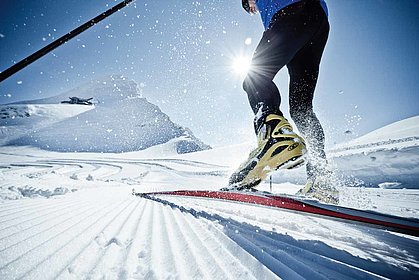 Cross-country skiing on the glacier, (c) Ideenwerk Werbeagentur GmbH