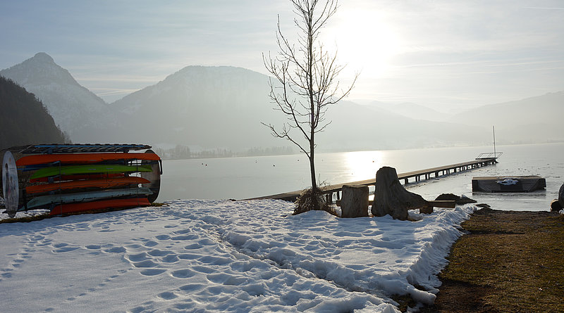 Berau am Wolfgangsee im Winter