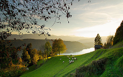Autumn at Lake Ossiach, © Kärnten Werbung, Franz Gerdl