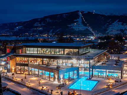 Sportcamp Woferlgut Winter Luftaufnahme