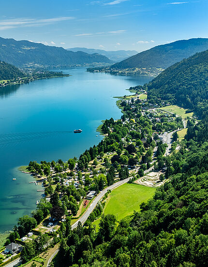 Seecamping Berghof Luftaufnahme