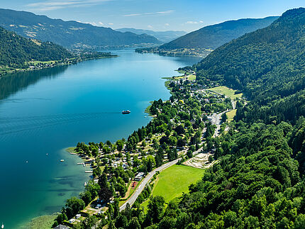Seecamping Berghof Luftaufnahme