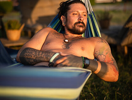 Strandcamping Podersdorf Hängematte