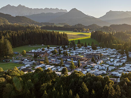 Eurocamp Wilder Kaiser Kössen aerial photograph
