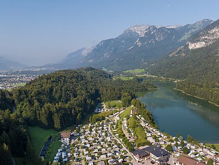 Camping Seeblick Toni Luftaufnahme