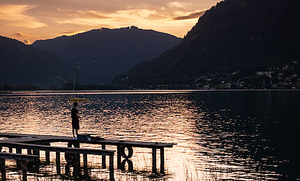 Seecamping Berghof Abendstimmung