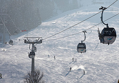 Gondola of the Unterbergbahn, (c) Kaiserwinkl Tourism Association