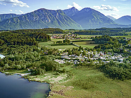 Camping Resort Turnersee Luftaufnahme