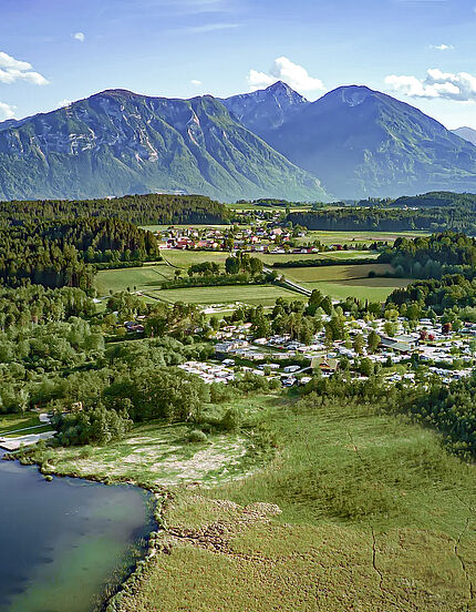 Camping Resort Turnersee Luftaufnahme