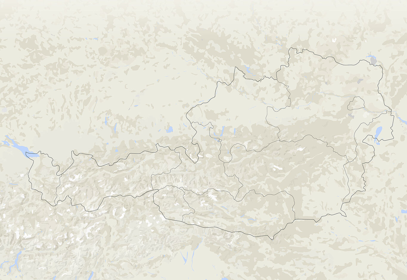 Karte von Österreich